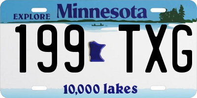 MN license plate 199TXG