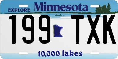 MN license plate 199TXK