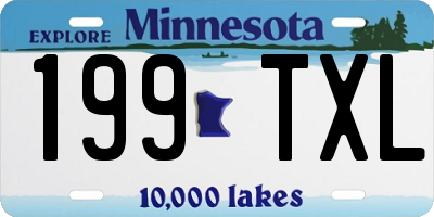 MN license plate 199TXL
