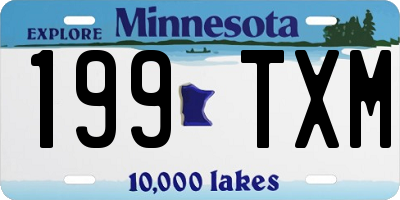 MN license plate 199TXM