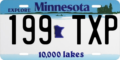 MN license plate 199TXP