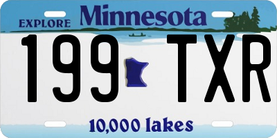 MN license plate 199TXR