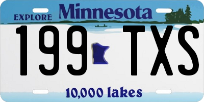 MN license plate 199TXS