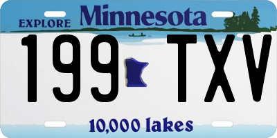 MN license plate 199TXV