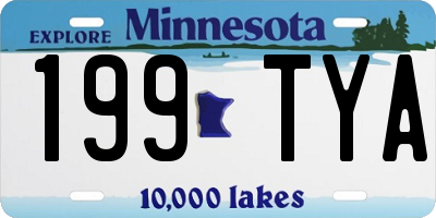 MN license plate 199TYA