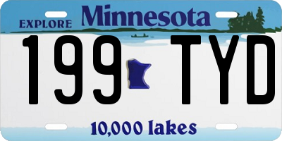MN license plate 199TYD