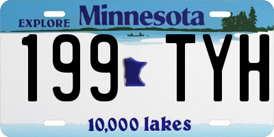 MN license plate 199TYH