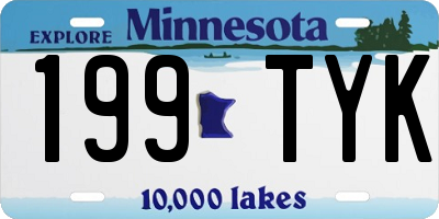 MN license plate 199TYK