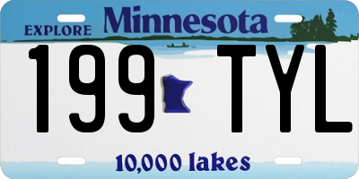 MN license plate 199TYL