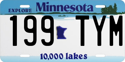 MN license plate 199TYM