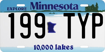 MN license plate 199TYP