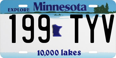 MN license plate 199TYV
