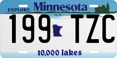 MN license plate 199TZC