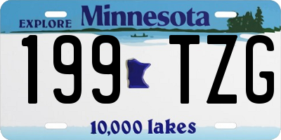 MN license plate 199TZG
