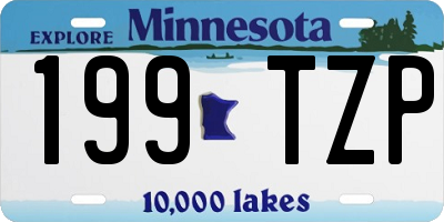 MN license plate 199TZP