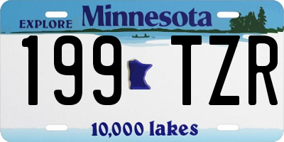 MN license plate 199TZR