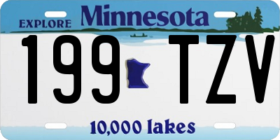 MN license plate 199TZV