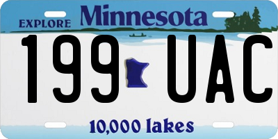 MN license plate 199UAC