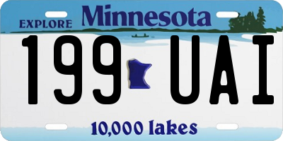 MN license plate 199UAI
