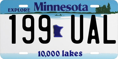 MN license plate 199UAL