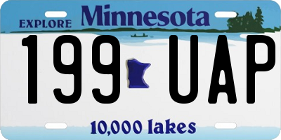 MN license plate 199UAP