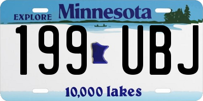 MN license plate 199UBJ