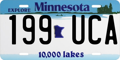 MN license plate 199UCA