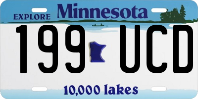 MN license plate 199UCD