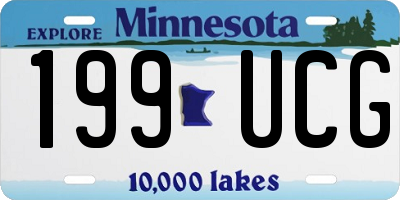 MN license plate 199UCG