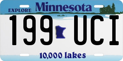 MN license plate 199UCI