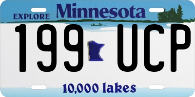 MN license plate 199UCP