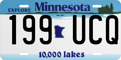 MN license plate 199UCQ