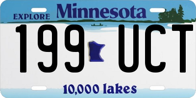 MN license plate 199UCT