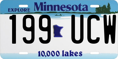 MN license plate 199UCW