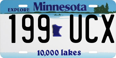 MN license plate 199UCX