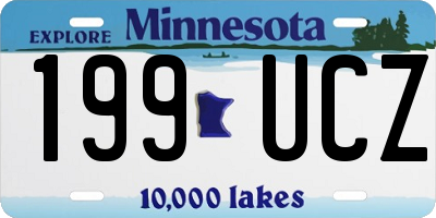 MN license plate 199UCZ