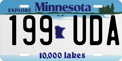 MN license plate 199UDA