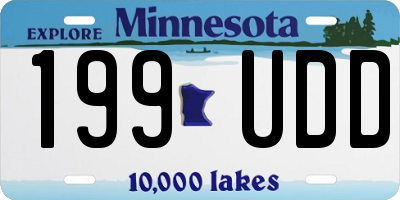 MN license plate 199UDD