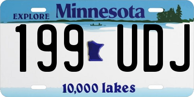 MN license plate 199UDJ