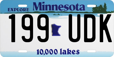 MN license plate 199UDK