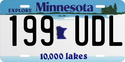 MN license plate 199UDL