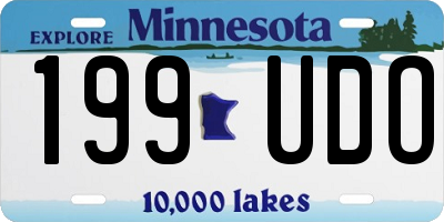 MN license plate 199UDO