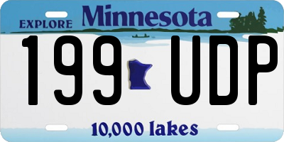 MN license plate 199UDP