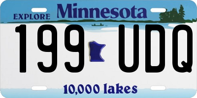 MN license plate 199UDQ