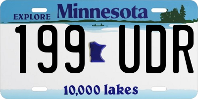 MN license plate 199UDR