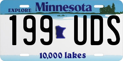 MN license plate 199UDS