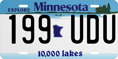 MN license plate 199UDU