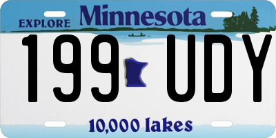 MN license plate 199UDY