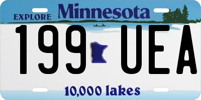MN license plate 199UEA