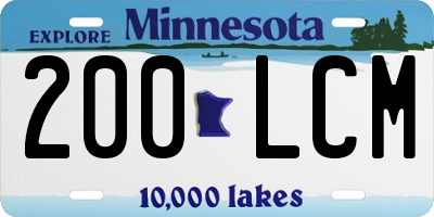 MN license plate 200LCM